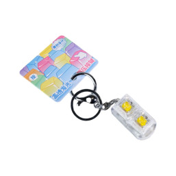 High-Transparency Glow Stress-Relief Double-Key Clip - Yellow